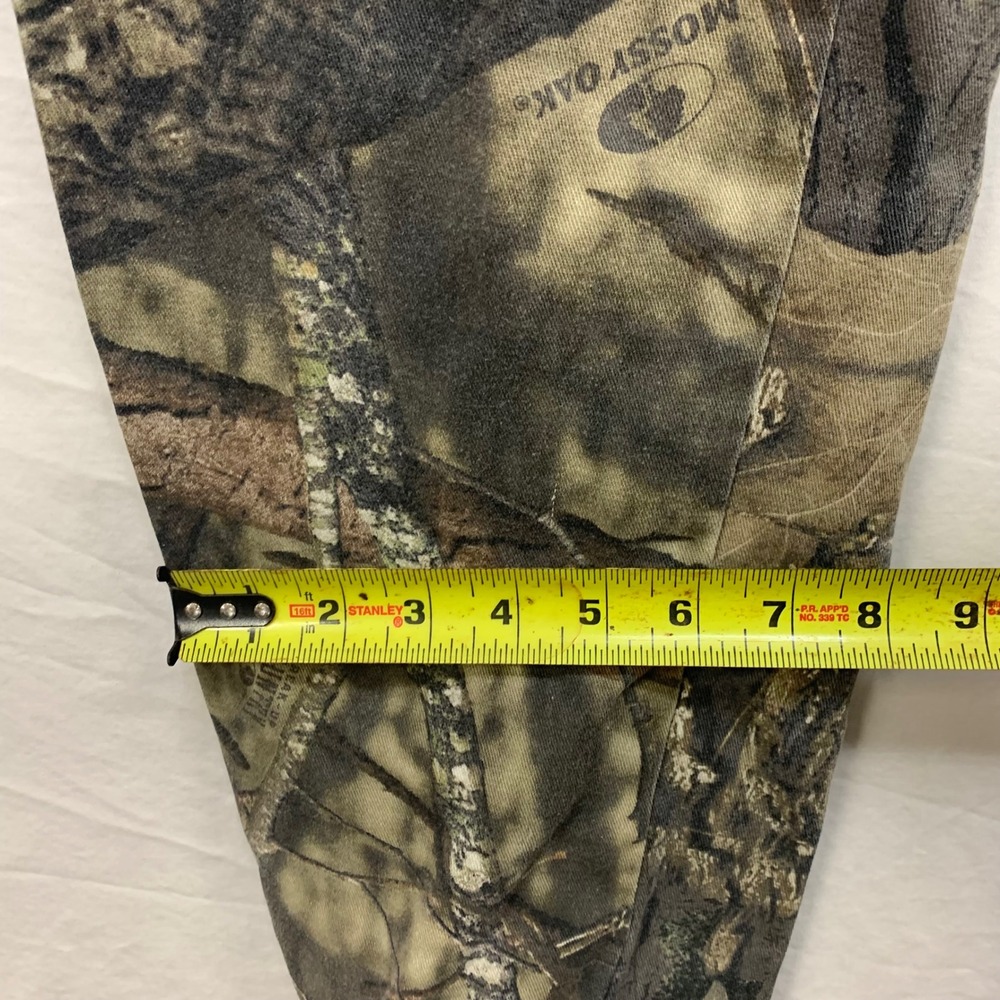 Mossy Oak Break-Up Country Camo Cargo Pants Womens Medium Pink Logo Drawstring - Picture 4 of 8